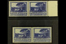 1947-54 3d Deep Intense Blue, SACC 116b (formerly SG 117b) Accompanied By 1954 Dark Blue Reprint For Comparison,... - Non Classificati