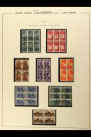 1942-4 Bantam War Effort Complete Set In Double Units (i.e. Blocks Of 4 Or 6, Shows Both Language Settings On... - Non Classificati