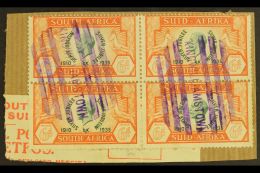 1935 6d Silver Jubilee, Block Of 4, SG 68, Used On Piece With Two Neat "KINGWILLIAMSTOWN" Parcel Cancels,... - Non Classificati