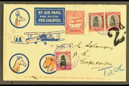 1932 EXHIBITION COVER Imperial Airways First Flight Envelope With 1925 1d Airmail, 1d Official Pair & 1d... - Non Classificati