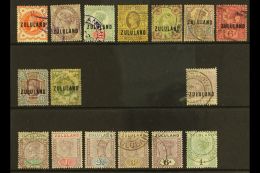 ZULULAND 1888-1894 USED GROUP On A Stock Card, All Different, Inc 1888-93 Opts Set (ex 2½d) To 1s, 1894-96... - Non Classificati