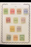 TRANSVAAL 1885-1901 Fine Mint Collection (presumably Chiefly Reprints) In A Small Printed Album. (63 Stamps) For... - Non Classificati