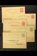 TRANSVAAL 1885-1902 POSTAL STATIONERY COLLECTION. An All Different Unused Collection Of Postal Cards Inc... - Non Classificati