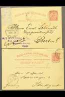 TRANSVAAL 1894-1902 Postal Stationery Range Of Used, Incl. 1894 1d Card With Two Additional ½d Stamps... - Non Classificati