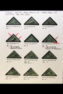 CAPE OF GOOD HOPE 1855 1s DEEP DARK GREEN STUDY COLLECTION - Fabulous Used Collection Virtually All With Margins... - Non Classificati