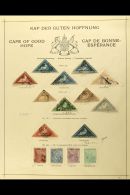 CAPE OF GOOD HOPE 1853 To 1904 OLD TIME USED COLLECTION On A Set Of Ancient Printed Pages. We See A Useful Range... - Non Classificati