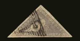 CAPE OF GOOD HOPE 1855-63 6d Pale Rose-lilac Triangular, SG 7, Very Fine Used With 3 Large Margins & Fresh... - Non Classificati