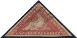 CAPE OF GOOD HOPE 1855-63 1d Rose On White Paper SG 5a, Attractive With Good Colour, And Light Triangular Cancel. ... - Non Classificati