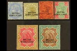 1903 QV With Overprints At Bottom Set Complete To 3r, SG 18/23, Very Fine Mint (6 Stamps) For More Images, Please... - Somaliland (Protettorato ...-1959)