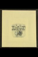 1935 PICTORIAL DEFINITIVE ESSAY 2½d Value (as SG 183) Essay Die Proof Of The Central Vignette "Chief And... - Samoa