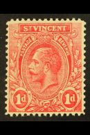 1913-17 1d Red, SG 109, Showing Signs Of A Partial Double Printing Above Both Value Tablets & Within... - St.Vincent (...-1979)