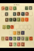 1861-99 CLEAN USED COLLECTION Of Queen Victoria Issues On Printed Album Pages, All Different And Which Includes... - St.Vincent (...-1979)