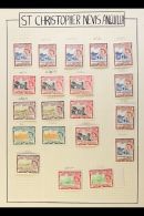 1953-62 Specialised Mint Ranges On Hand Written Album Pages, Includes The 1954-63 Complete Defin Set With Shades... - St.Kitts E Nevis ( 1983-...)
