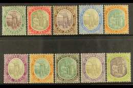 1903 Complete Set Watermark Crown CA, SG 1/10, Fine Fresh Mint. (10 Stamps)  For More Images, Please Visit... - St.Kitts E Nevis ( 1983-...)