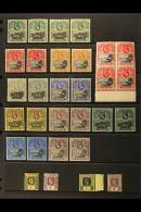 1912-35 KGV MINT COLLECTION Presented On Stock Pages. Includes 1912-16 Wharf Set Plus Shades Of Each Value, 1912... - Isola Di Sant'Elena