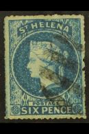 1861 6d Blue, Rough Perf 14 To 16, SG 2a, Fine Used, Nicely Centred. For More Images, Please Visit... - Isola Di Sant'Elena