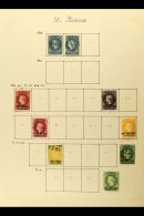 1856-1934 OLD TIME COLLECTION On Album Pages. An Attractive Collection Of Mint & Used Issues That Includes... - Isola Di Sant'Elena