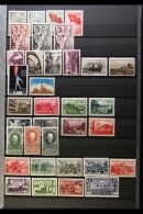 1938-1950 FINE MINT COLLECTION On Stock Pages, ALL DIFFERENT Chiefly Complete Sets, Some Are Never Hinged, Inc... - Other & Unclassified