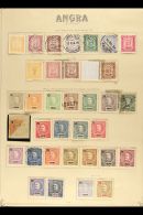 ANGRA 1882-1905 An Attractive Mainly Mint Range On A Printed Page, Incl. 1892-93 To 100r Used, 1897 To 500r Mint,... - Altri & Non Classificati