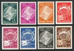1949 UPU OMNIBUS Issues Complete, With Angola, Cape Verde, Guinea, Portuguese India, Macau, Mozambique, Sao Tome E... - Altri & Non Classificati