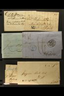 1808-1865 STAMPLESS ENTIRES COLLECTION A Fine Assembly Of Stampless Entires Displaying A Lovely Range Of Straight... - Altri & Non Classificati