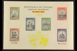 1938-81 NHM MINIATURE SHEETS An All Different Group Which Includes 1938 Games, 1964 Ecumenical Sheet Plus 1964... - Panama