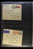 VALERO ARCHIVE 1930's Covers, Mainly Jerusalem To Cambridge, Nearly All With Contents. A Mother Writing (in... - Palestina