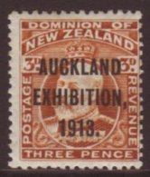 1913 3d Chestnut "Auckland Exhibition" Opt, SG 414, Mint, Centered To Right. For More Images, Please Visit... - Altri & Non Classificati