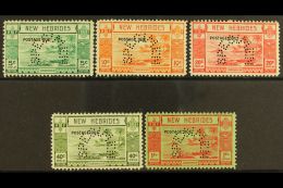 BRITISH CURRENCY POSTAGE DUES - 1938 Set Complete Perforated"Specimen", SG D6s/10s, Very Fine Mint Part Og. (5... - Altri & Non Classificati