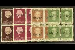 WEST NEW GUINEA 1962 "UNTEA" Opts 1st Printing 85c, 1g. 2g, And 5g, NVPH 16/19, In Never Hinged Mint Blocks Of... - Altri & Non Classificati