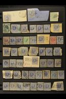 1869-1890's BOXED TOWN POSTMARKS. An Interesting Collection Of Used Stamps Selected For Nice Boxed Straight-line... - Altri & Non Classificati