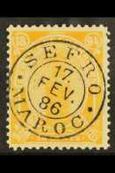 FEZ A SEFROU LOCAL POST 1894 50c Orange Perf 11½, Yvert 35a, Very Fine Used With Superb 'socked On The... - Altri & Non Classificati