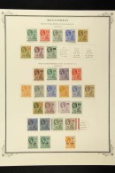 1884-1946 FINE MINT COLLECTION On Pages, ALL DIFFERENT, Inc 1904-08 To 6d, 1908-14 To 1s, 1916-22 Set To 1s,... - Montserrat