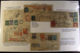 1895 TO 1898 MAIL TRANSPORTATION ISSUE ON COVERS - SPECTACULAR EXHIBITION COLLECTION. A Wonderful Collection Of... - Messico