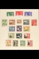 1937-60 MINT & USED COLLECTION Neat Lot On Album Pages With 1938-43 KGVI Defins Mint (3d Used), 1948-53 "Self... - Malta (...-1964)