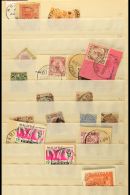 POSTMARKS COLLECTION An Ancient Stock Album Containing Various Used QV Straits To 1960's Malaysia Issues Showing... - Altri & Non Classificati