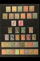 1903-34 ALL DIFFERENT COLLECTION Of Mint, Nhm Or Unused Issues On A Stock Page. Includes 1903 Most Values To 47a... - Altri & Non Classificati
