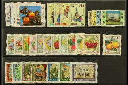 1978 Air Security Overprints Complete Set, SG 1228/57, Superb Never Hinged Mint, Fresh. (30 Stamps) For More... - Libano