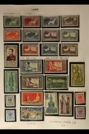 1951-2005 FINE MINT COLLECTION On Album Pages, With Much Being Never Hinged - Includes 1951 Complete Definitive... - Laos