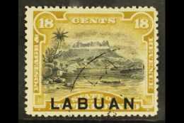1894-96 18c Olive- Bistre, SG 72, Very Fine Used For More Images, Please Visit... - Borneo Del Nord (...-1963)