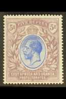 EAST AFRICA & UGANDA 1912 5r Blue And Pale Purple, Geo V, SG 57, Very Fine Mint. For More Images, Please Visit... - Vide