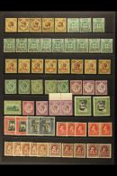 1870-1952 MINT ACCUMULATION On Stock Pages. Includes 1883-97 CA Watermark Range To 2s (x3) & 5s (this Toned),... - Giamaica (...-1961)