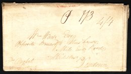 1813 (February) Entire Letter From Falmouth To London "per Packet Diana", Showing A Good Strike Of "FALMOUTH/JA"... - Giamaica (...-1961)