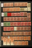 1922 OVERPRINTS FINE MINT COLLECTION Sorted By Printings On A Two-sided Stock Page With A Few Controls, Strips... - Other & Unclassified