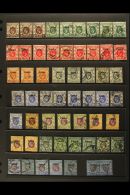 PO'S IN CHINA 1917-27 MINT & USED Hoard On A Pair Of Stock Pages. Includes 1917-21 Used Shaded Ranges To 1s... - Altri & Non Classificati
