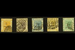 1880 Surcharges Complete Set, SG 23/27, Fine Used, Mostly Shanghai "S1" Cancels. (5 Stamps) For More Images,... - Altri & Non Classificati