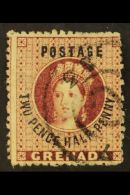 1881 2½d Deep Claret, Wmk Broad-pointed Star, SG 25c, Fine Used.  For More Images, Please Visit... - Grenada (...-1974)