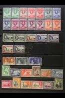 1937-1951 FINE MINT COLLECTION On Stock Pages, ALL DIFFERENT, Inc 1938-43 Set, Plus Perf 12 ½d, 1½d,... - Costa D'Oro (...-1957)