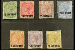 1889 Surcharges Complete Set, SG 15/21, Fine Mint, Fresh. (7 Stamps) For More Images, Please Visit... - Gibilterra