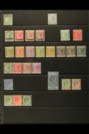 1886-1911 FINE MINT COLLECTION On A Stock Page. Includes 1886 ½d Green SG 1, 1886-7 2½d Blue SG 11,... - Gibilterra